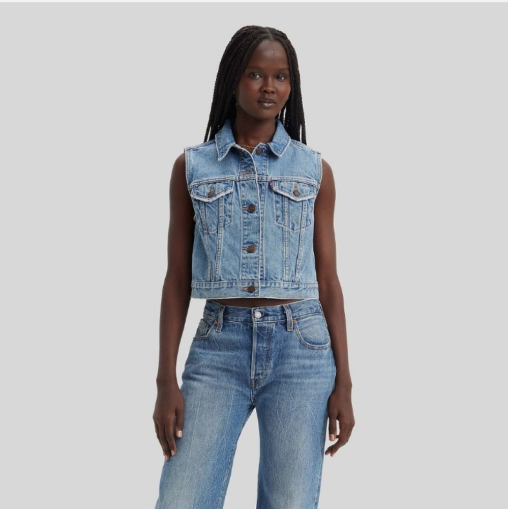 Levi's Women's Vest - Old Notes Large